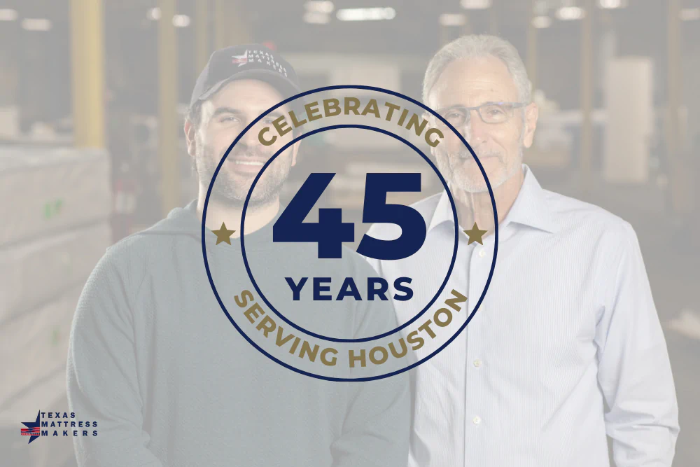 Celebrating 45 years with Texas Mattress Makers